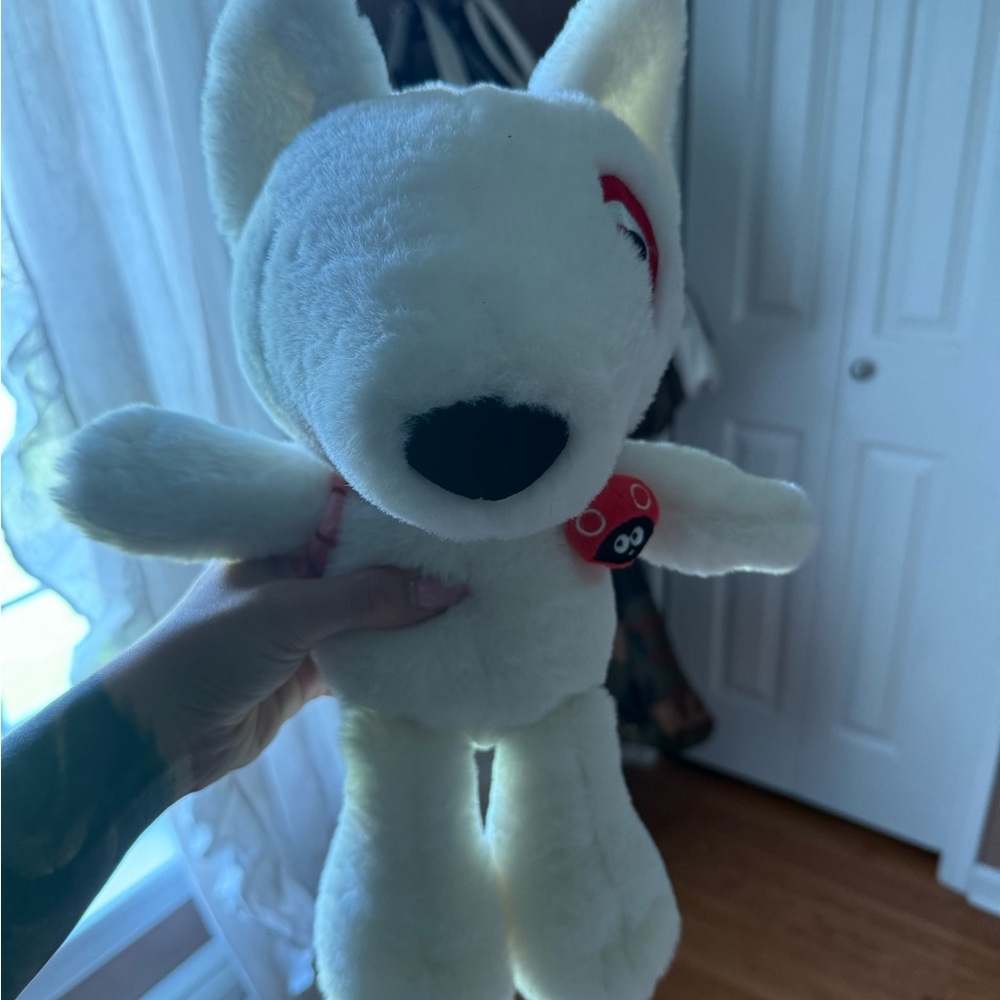 Target White Plush Dog